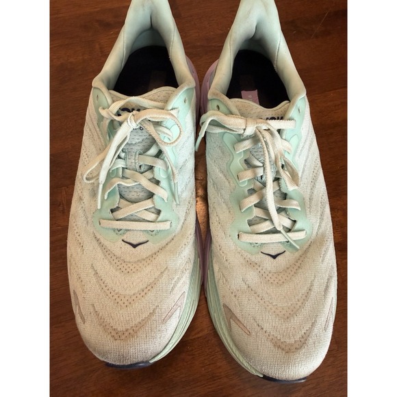 Hoka One One Arahi 6 Womens Size 10.5 Green Purple Running Shoes Sneakers - Picture 4 of 8
